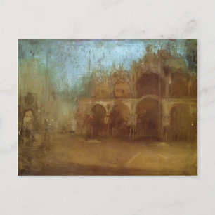 Cartão Postal James Whistler - Noite: Marca de rua, Veneza