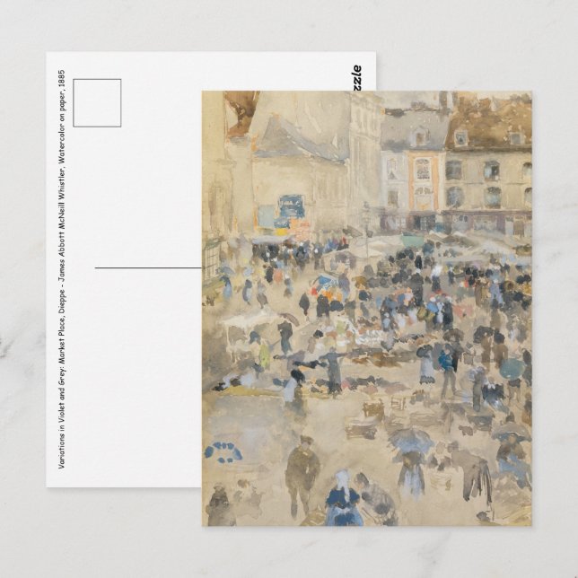 Cartão Postal James Whistler - Noturno: Chelsea (Frente/Verso)