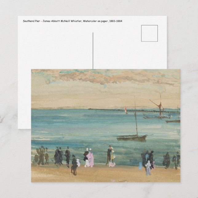 Cartão Postal James Whistler - Pier do Sul (Frente/Verso)