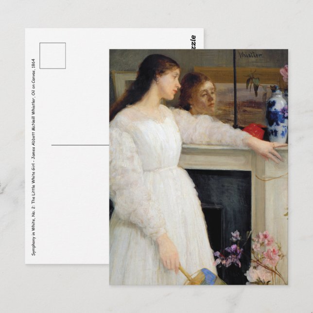 Cartão Postal James Whistler - Sinfonia em branco nº 2 (Frente/Verso)