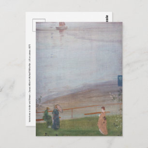 Cartão Postal James Whistler - Variações em Violeta e Verde