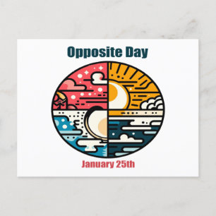 Cartão Postal Jan 25 - Dia Oposto