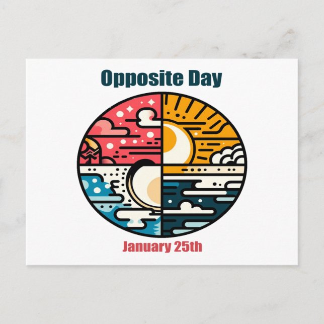 Cartão Postal Jan 25 - Dia Oposto (Frente)