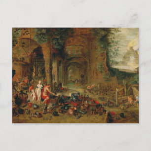 Cartão Postal Jan Brueghel - Forge do Vulcano