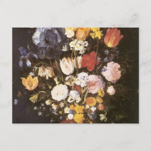 Cartão Postal Jan Brueghel, o Vaso Mais Velho das Flores