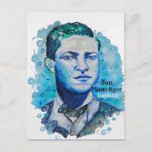 Cartão Postal Jan Matzeliger -Cartão postal de inventor negro
