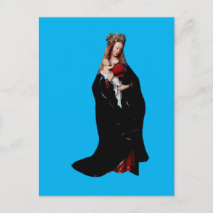 Cartão Postal Jan van Eyck - A Madonna na Igreja Arte Fina