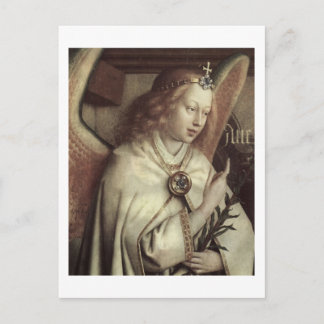 Cartão Postal Jan van Eyck Angel, Genter Altar Fine Vintage