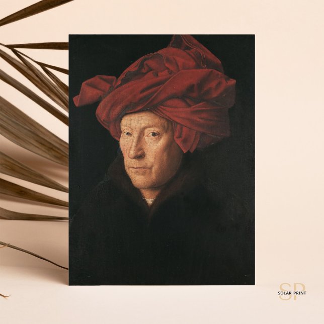 Cartão Postal Jan van Eyck Retrato de um Homem em Turbo Vermelho (Criador carregado)