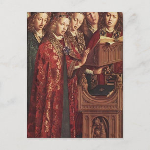 Cartão Postal Jan van Eyck - The Ghent Altar (detalhes)