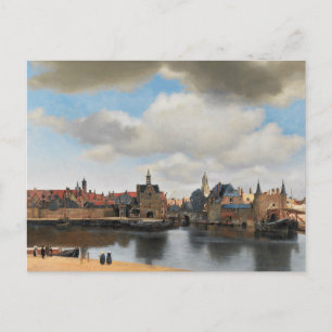 Cartão Postal Jan Vermeer - Vista no Delft