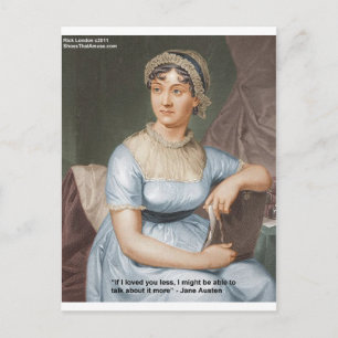 Cartão Postal Jane Austen Amou Você Menos Citação Em Presentes &