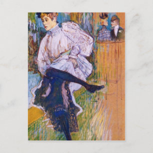 Cartão Postal Jane Avril dança por Toulouse-Lautrec