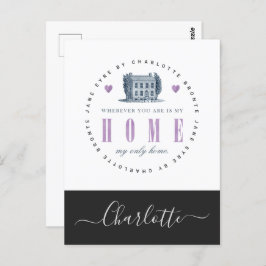 Cartão Postal Jane Eyre - Minha Única Casa - Adicione Seu Nome
