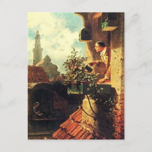 Cartão Postal Janela Attica Motiva Vintage