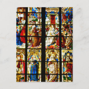 Cartão Postal Janela de Vidro Estreita na Catedral de Colônia, A