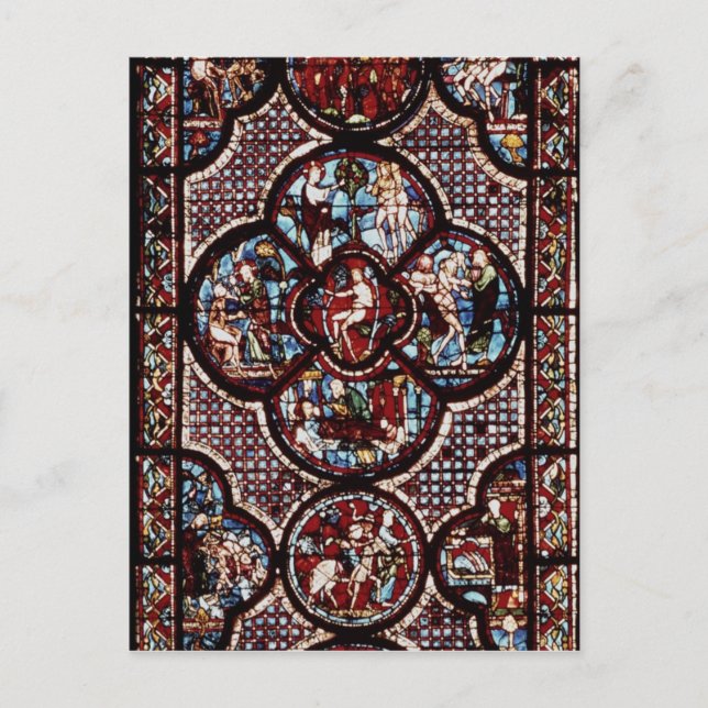 Cartão Postal Janela representando a parábola do bem (Frente)