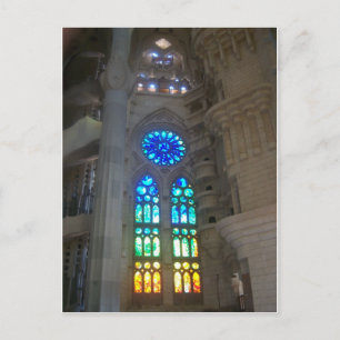 Cartão Postal Janelas de Vidro Arco-Íris