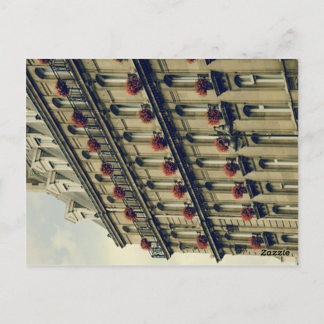 Cartão Postal Janelas Paris (Verso)