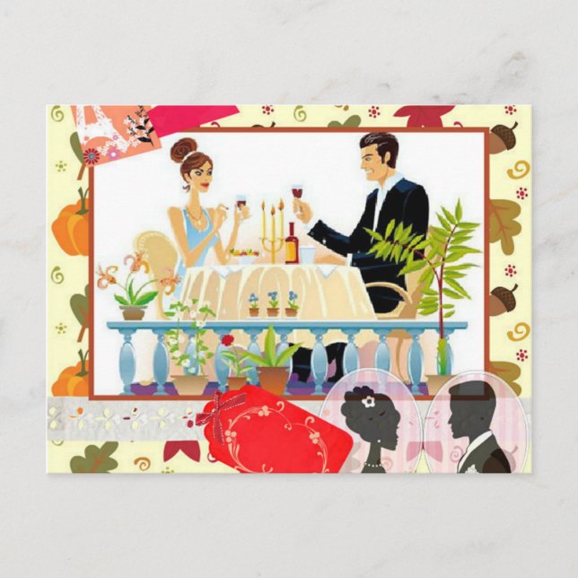 Cartão Postal jantar (Frente)