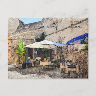 Cartão Postal Jantar Sozinho, Espanha de Caceres