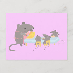 Cartão Postal Jantar tempo