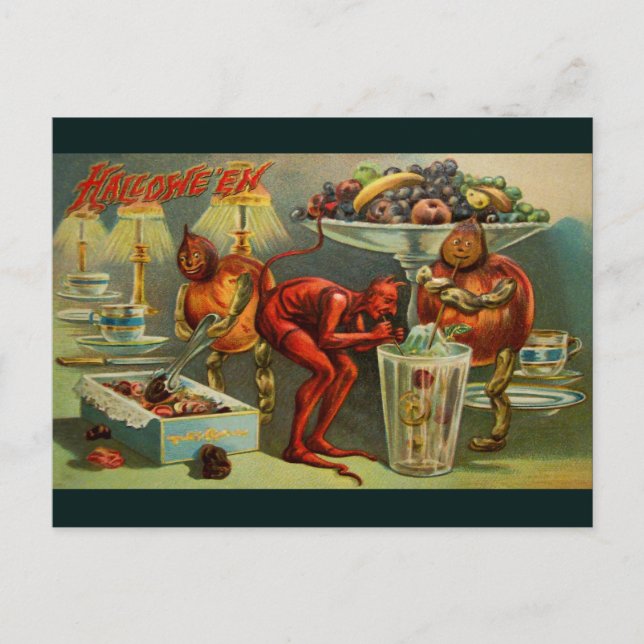 Cartão Postal Janto de Halloween (Frente)