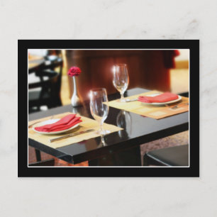 Cartão Postal Janto Romântico para Dois
