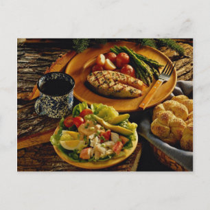 Cartão Postal Janto Salmão Delicioso