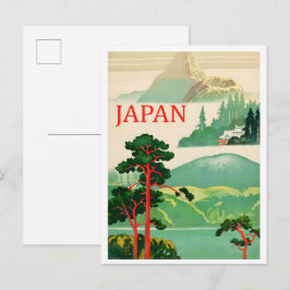 Cartão Postal Japan Nature Art Vintage Travel