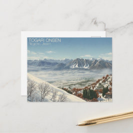 Cartão Postal Japan Snow Culture Togari Onsen 戸狩温泉 - ポストカード
