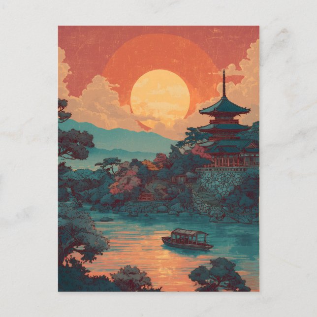 Cartão Postal Japan vintage (Frente)