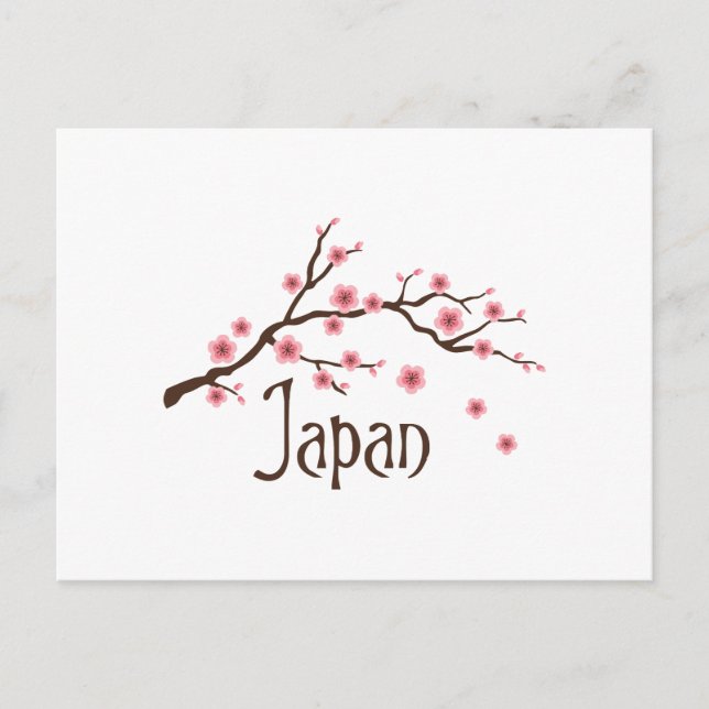 Cartão Postal Japão - Blossomas de Cereja (Frente)
