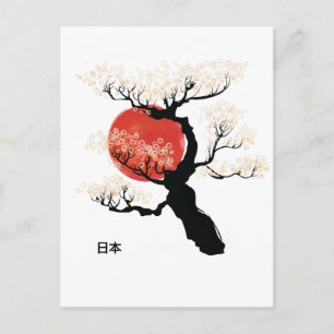 Cartão Postal Japão Bonsai