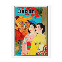Japão na primavera, gueixa, viagem vintage