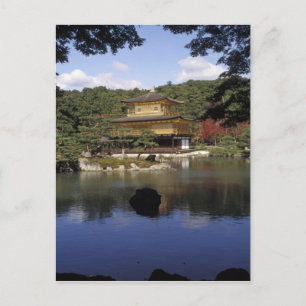 Cartão Postal Japão, Quioto, Pavilhão Dourado, Templo Zen