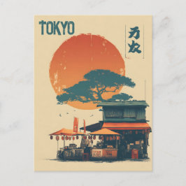 Cartão Postal Japão Tóquio vintage