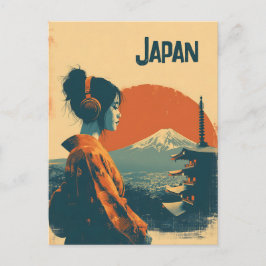 Cartão Postal Japão vintage