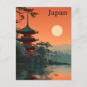 Cartão Postal Japão vintage