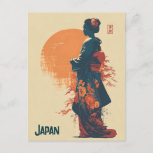 Cartão Postal Japão vintage