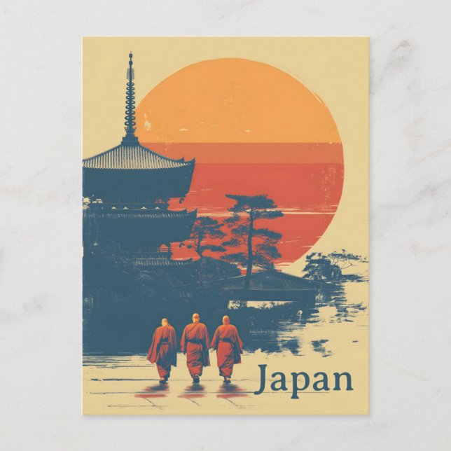 Cartão Postal Japão vintage (Frente)