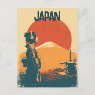 Cartão Postal Japão vintage
