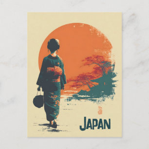 Cartão Postal Japão vintage