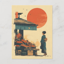 Cartão Postal Japão vintage