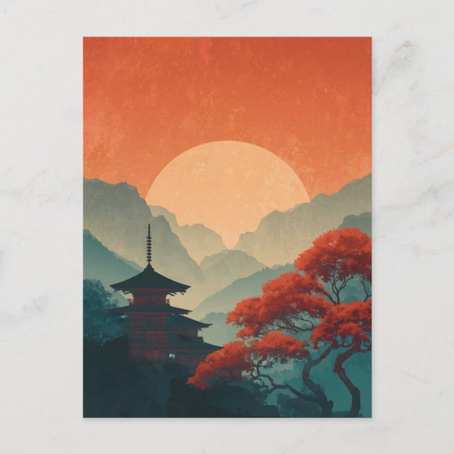 Cartão Postal Japão vintage (Frente)