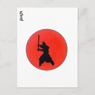 Cartão Postal Japonês Bushido