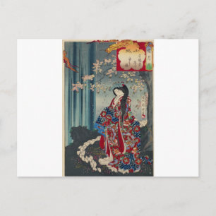 Cartão Postal Japonês Geisha Lady Japan Art Classic Legal