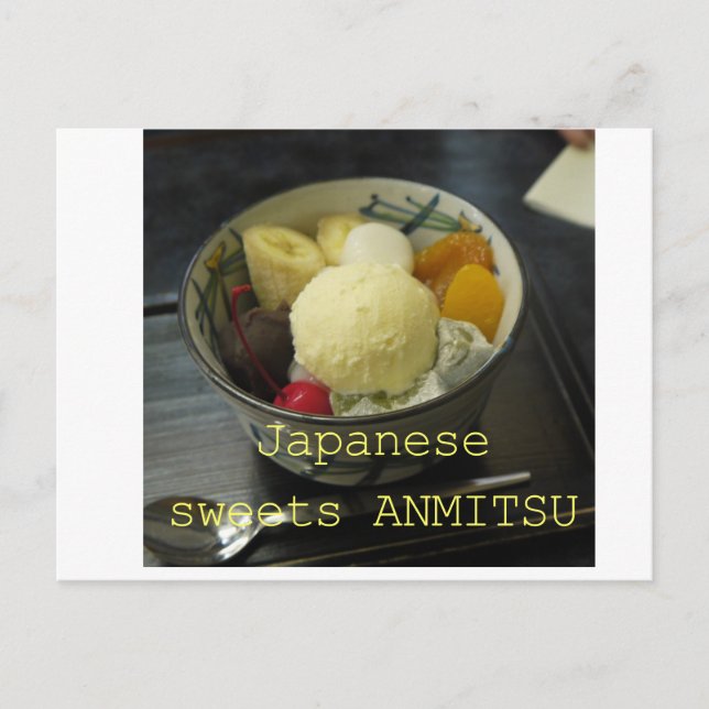 CARTÃO POSTAL JAPONÊS SWEETS ANMITSU (Frente)