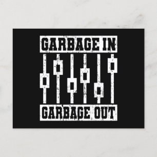 Cartão Postal JARBAGEM EM JARBAGE OUT Áudio de Engenheiro de som