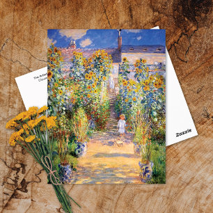 Cartão Postal Jardim Artista de Vetheuil Claude Monet